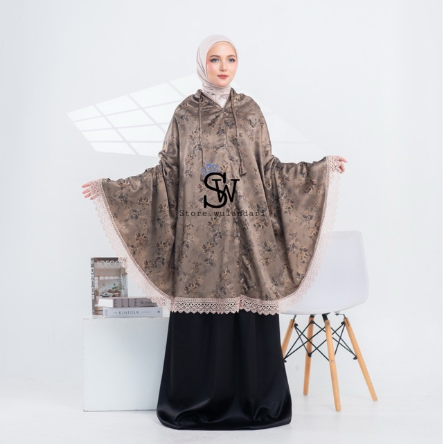 New Store.Wulandari Mukena Silk Premium 2In1 Malika Mukena Mewah Mukena Renda Mukena Terbaru Mukena