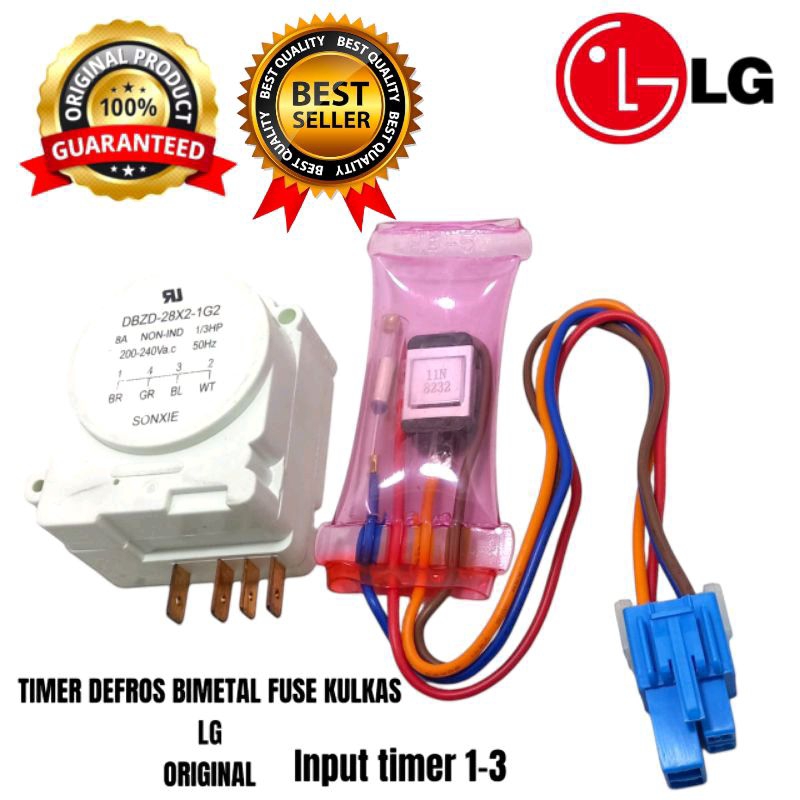 TIMER DEFROS BIMETAL KULKAS LG 2 PINTU ORIGINAL