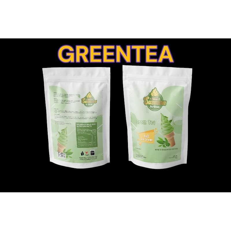 

Susanna matcha greentea soft es krim bubuk soft ice cream powder