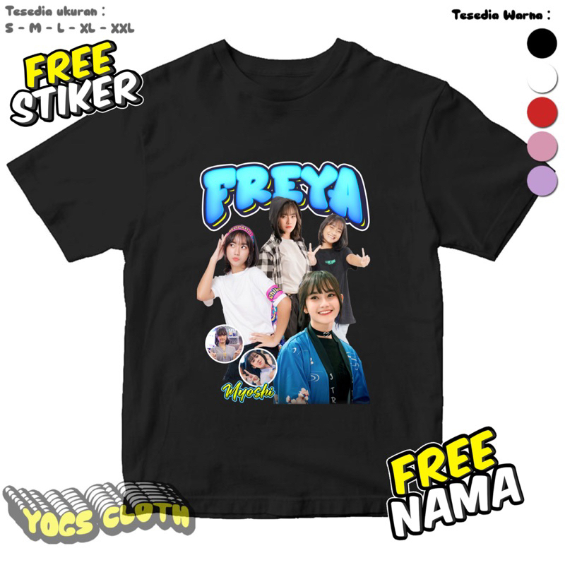 GRATIS NAMA BAJU KAOS ANAK JKT48 FREYA MYHOSHI NEW FASHION ANAK BAJU JKT 48 FREYA