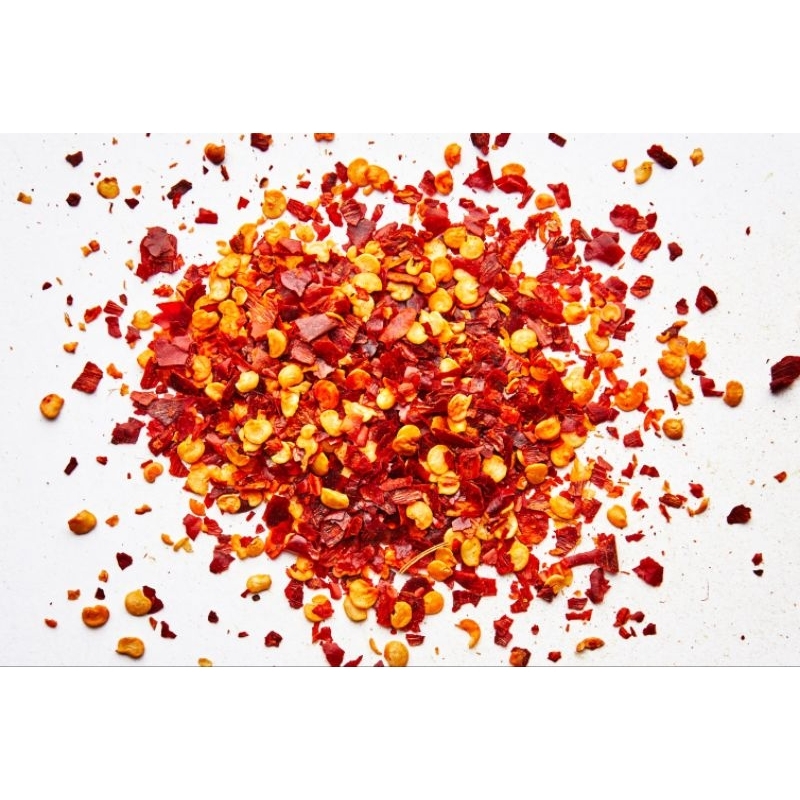 

Chili flake 1kg / dried chili flake / cabe kering cacah / cabe kering / bumbu rempah
