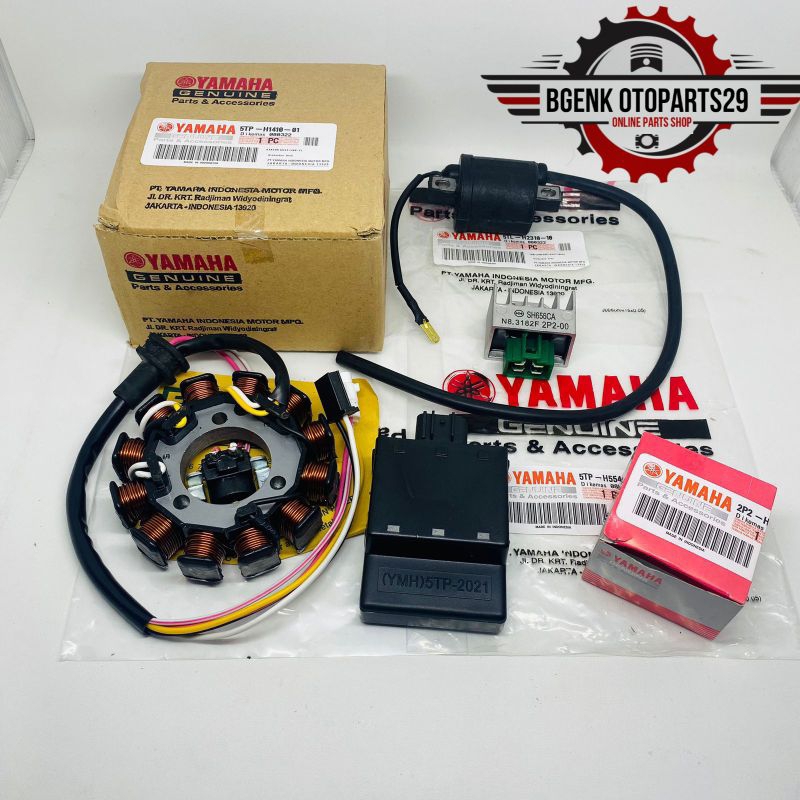 PAKET PENGAPIAN  4 ITEM SPUL+CDI+COIL+KIPROK YAMAHA JUPITER Z OLD VEGA R NEW JUPITER Z BURHAN KODE 5