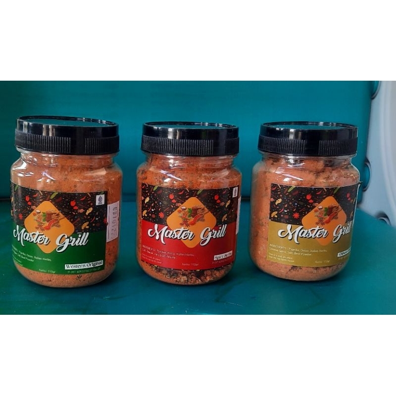 

Master grill, bumbu marinasi untuk ayam dan daging lainnya, bumbu serbaguna, rendah kalori