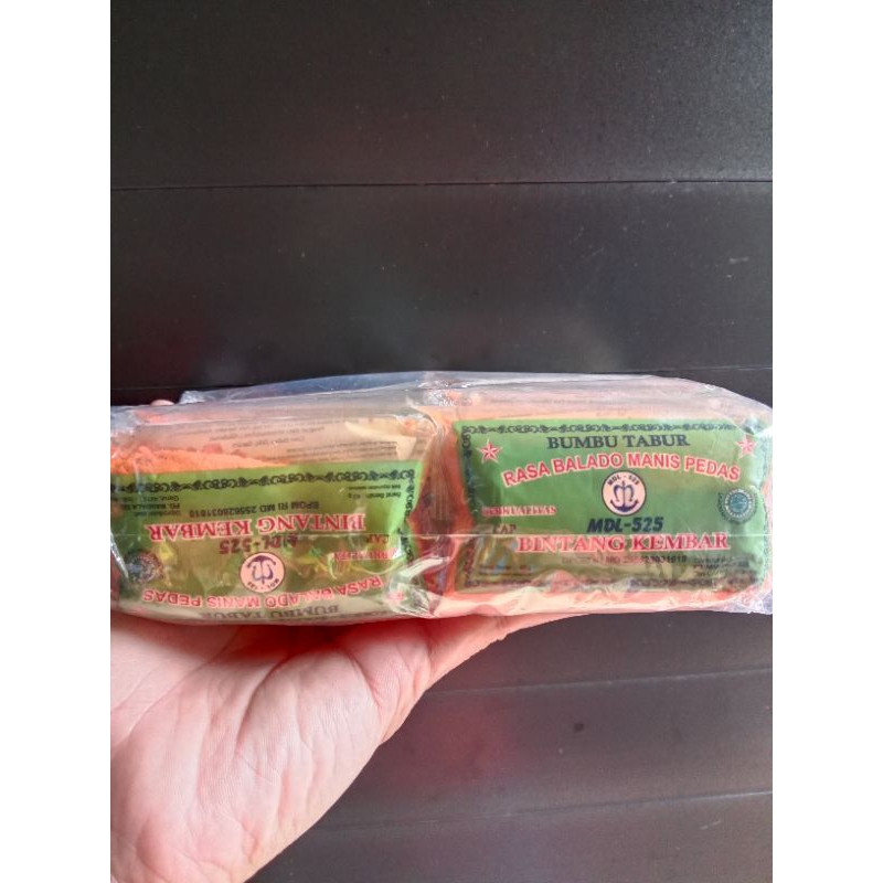 

Bumbu Tabur Rasa Balado Manis Pedas 1 Pack isi 12