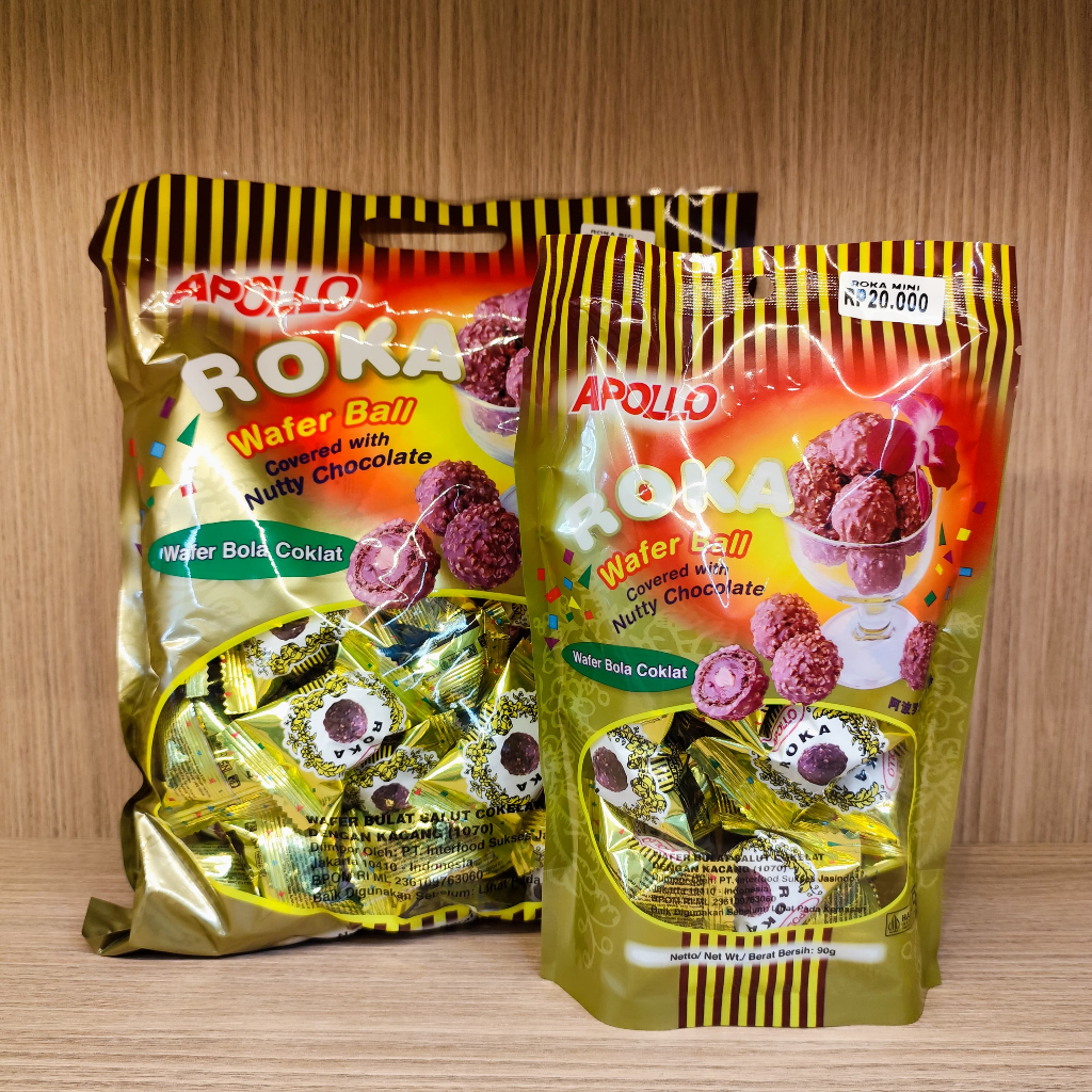 

APOLLO ROKA WAFERBALL COKELAT BERSALUT KACANG