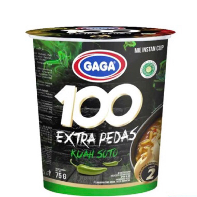 

(Misha) Gaga Mie Instant 100 Extra Pedas Kuah Soto 75G