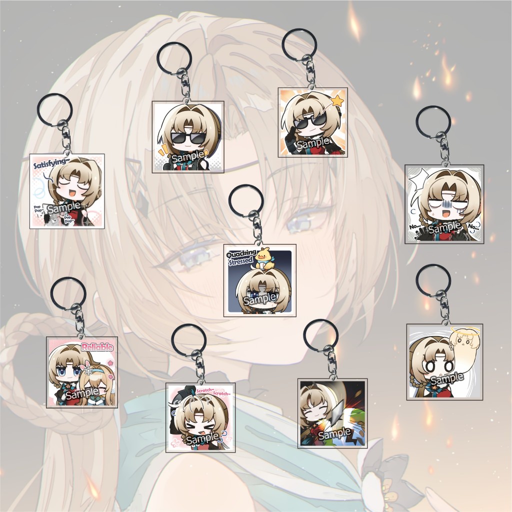Gantungan Kunci Ullrid Exilium Girls' Frontline 2 - Ganci Anime Games - Keychain - Souvenir