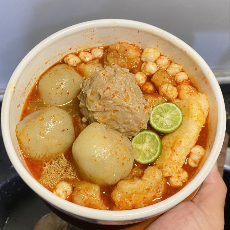

Bakso Sapi Ayam suwir, bakso urat - bacita food