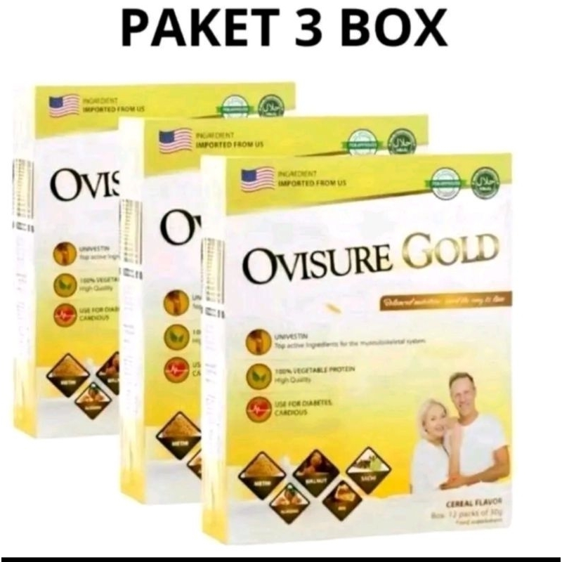 

￼PAKET 3 BOX OVISURE GOLD PLUS - OVISURE GOLD ATASI MASALAH TULANG SENDI