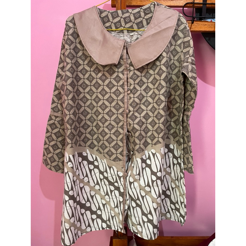 batik wanita kawung coklat