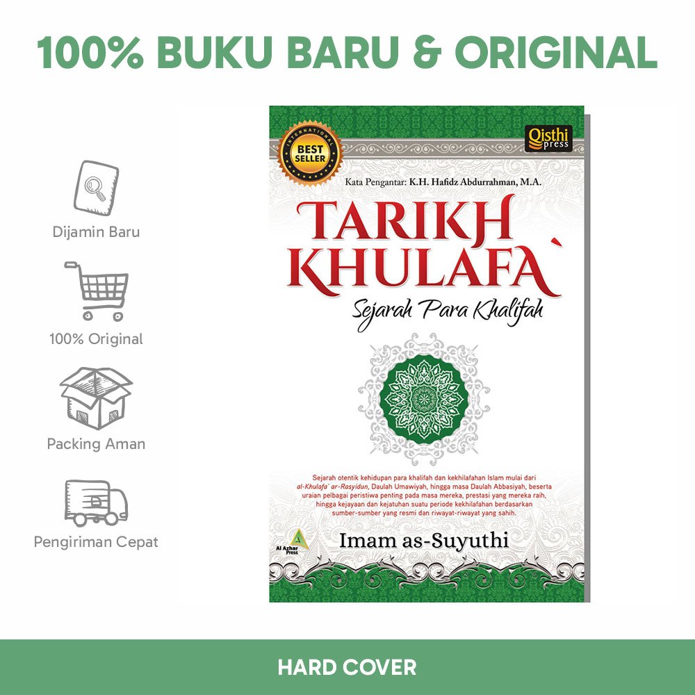 Buku Islam Original TARIKH KHULAFA (Sejarah Para Pemimpin & Penguasa Islam Setelah Wafatnya Rasulull
