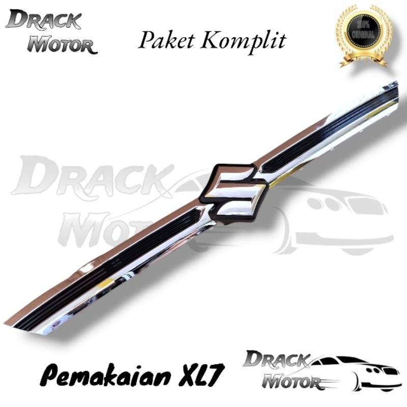 Paket Komplite Suzuki XL7 Lis Grill Bemper Depan Dan Logo Suzuki // List Grill Bumper Depan Suzuki X