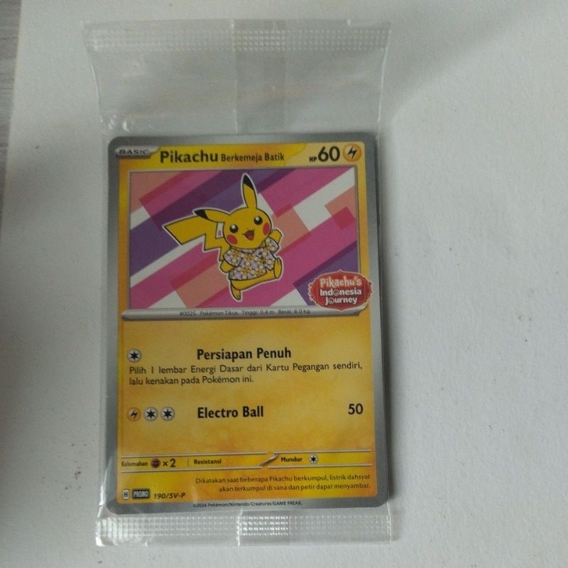 promo kartu pikachu batik hanya di Indonesia