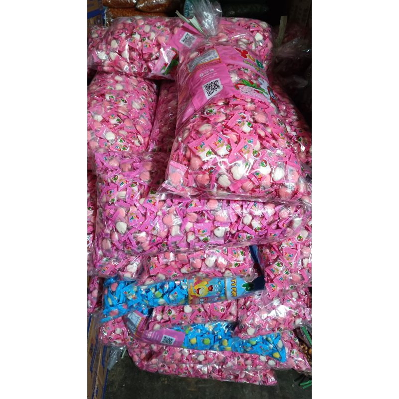 

Yupi Kiloan los pink biru kuning mix 2,9 kg