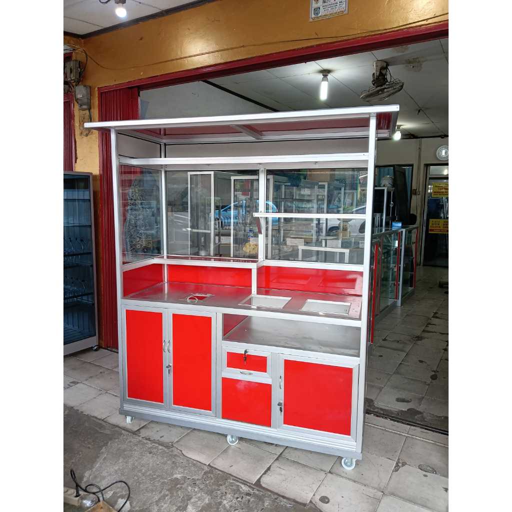 Gerobak Silver Standar Kue Pancong Serbaguna ( FREE Onkir Khusus Jabodetabek )