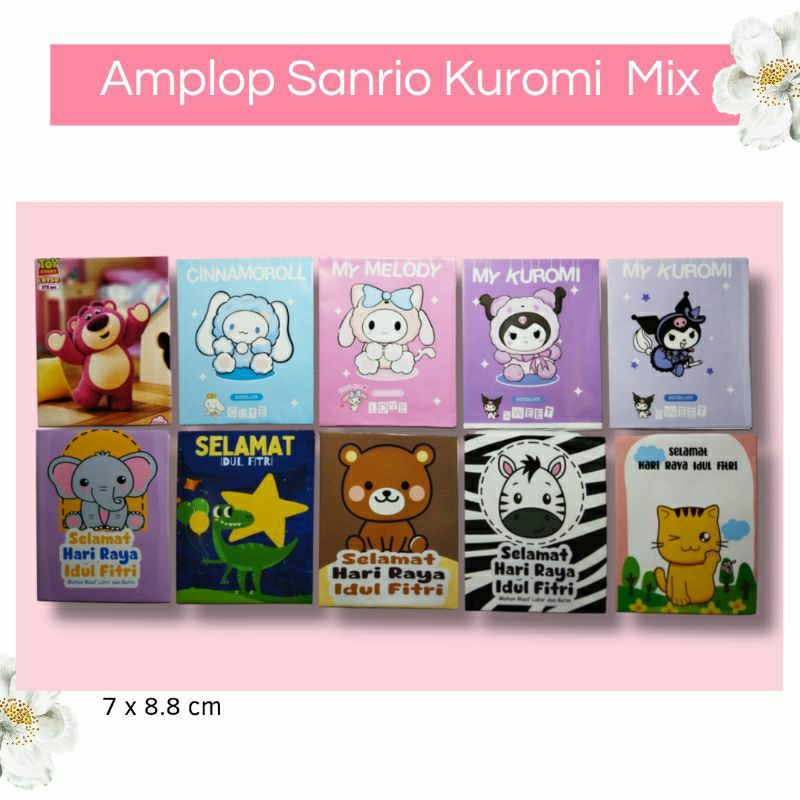 

3 Pack Amplop THR / Amplop Lebaran Lucu Sanrio Kuromi
