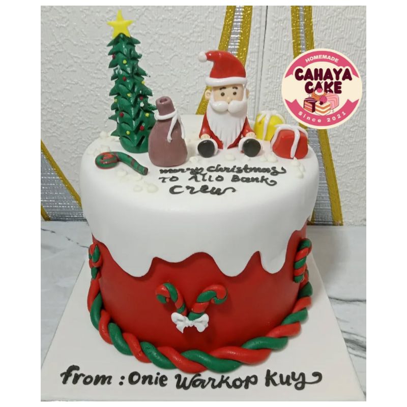 

Kue Ulang Tahun Natal / Merry Christmas Cake / Custom Cake Natal
