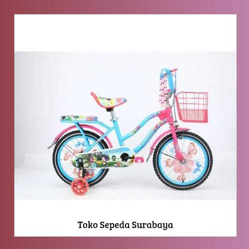 SEPEDA ANAK MINI UKURAN 12 / 16 / 18 SAKONI FITRI MURAH BAGUS / SEPEDA ANAK CEWE SAKONI FITRI UKURAN