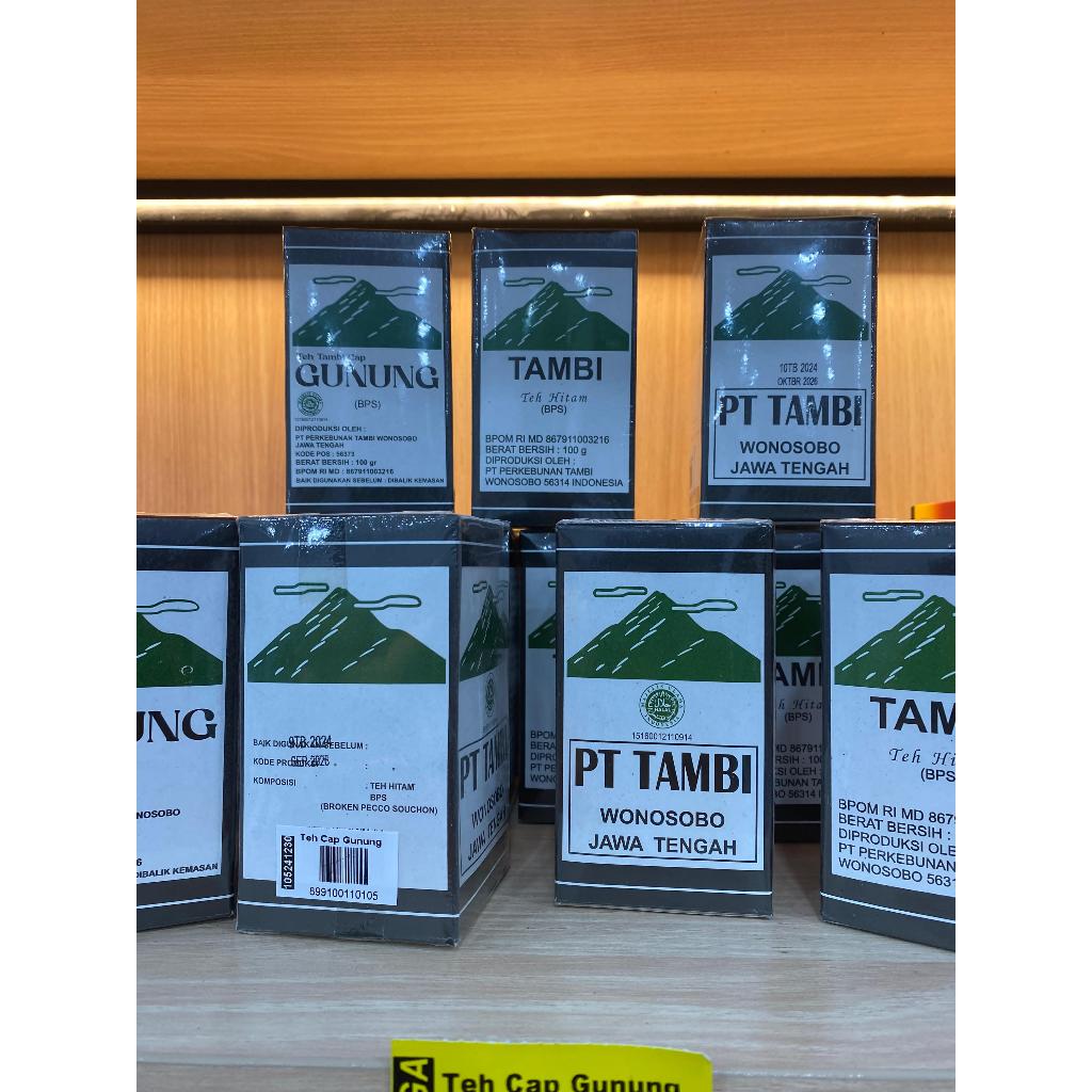 

Teh Cap Gunung Teh Tambi Wonosobo 100gr wangi enak