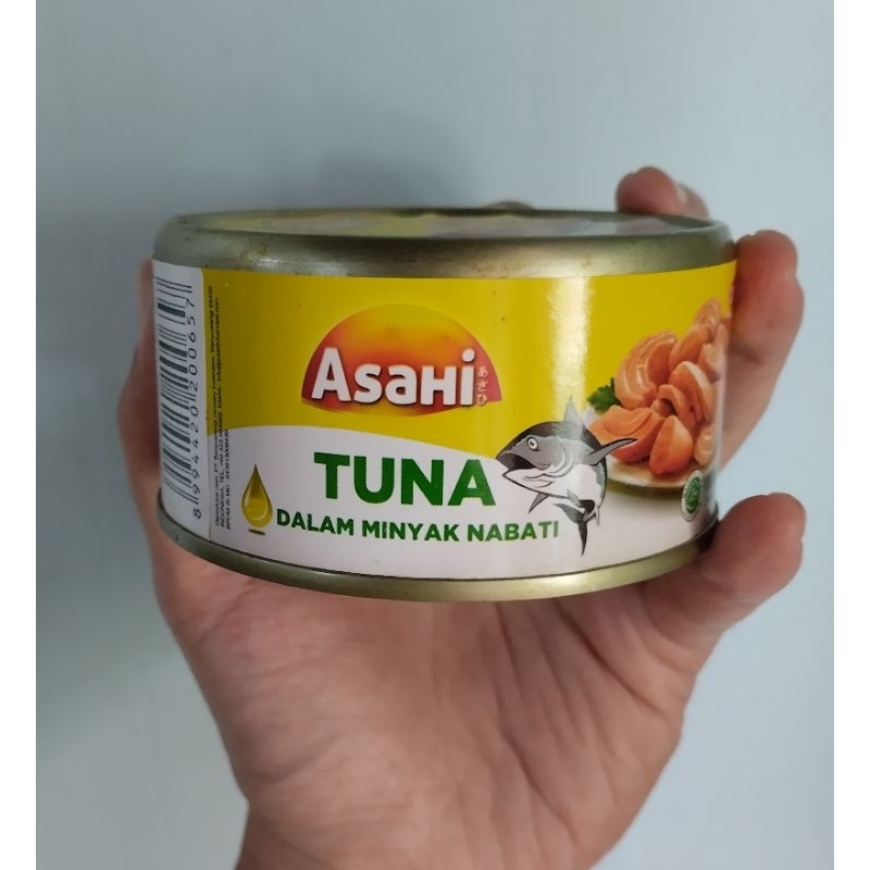 

Tuna kaleng dalam minyak sayur merk Asahi