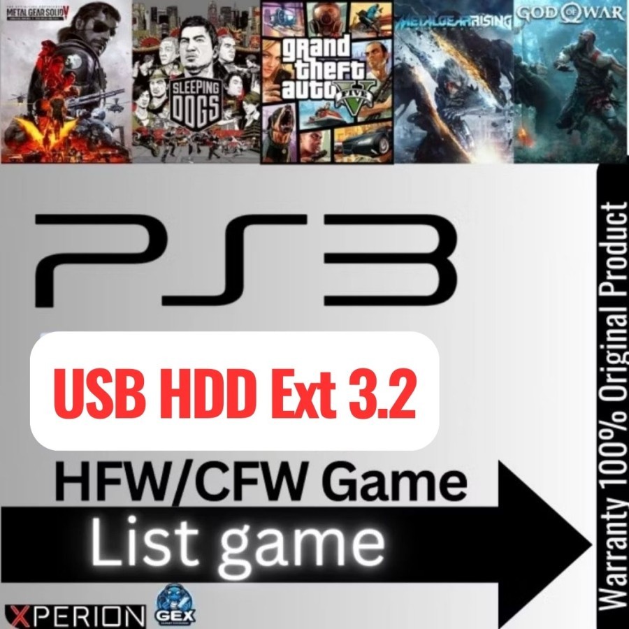external USB 3.0 HDD isi game PS3 CFW