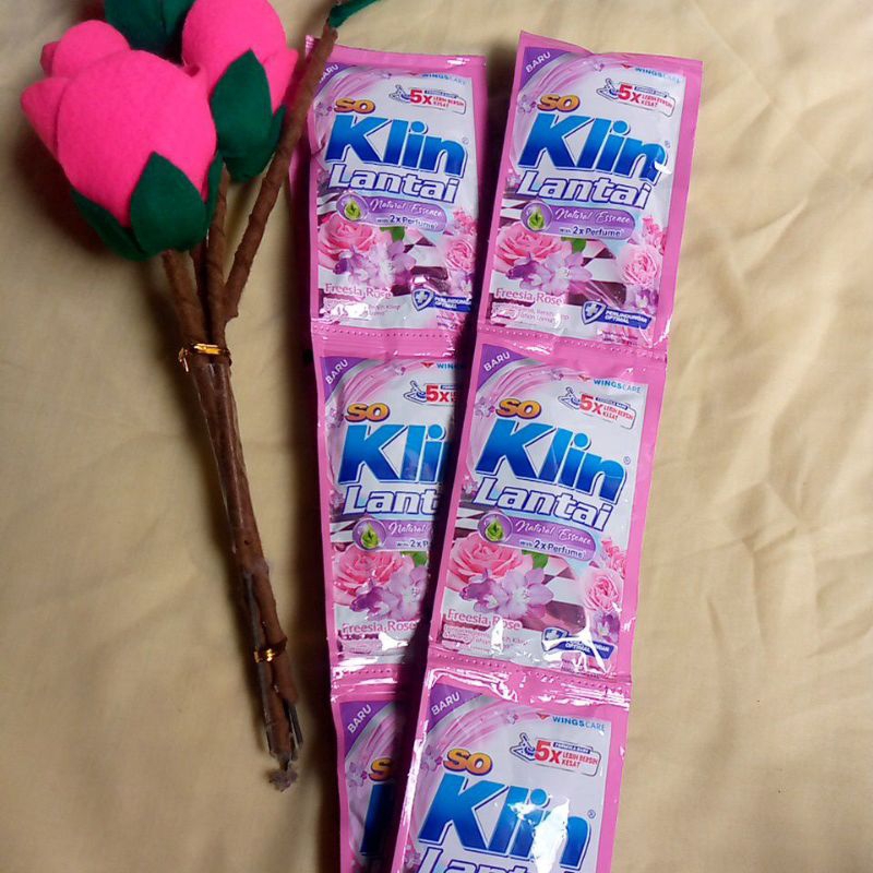 Soklin Lantai Pink 1 Renceng