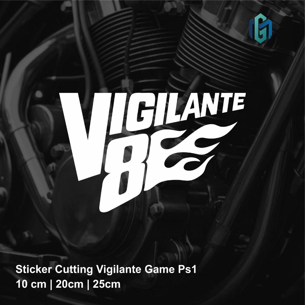 Cutting Sticker Vigilante Game Ps1| Sticker Variasi Motor dan Mobil