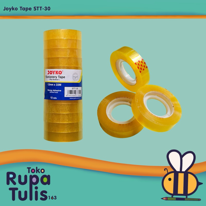 

JOYKO - Pita Perekat / Selotip Tape STT-30 12mm x 33mm - SATUAN (1 pcs)