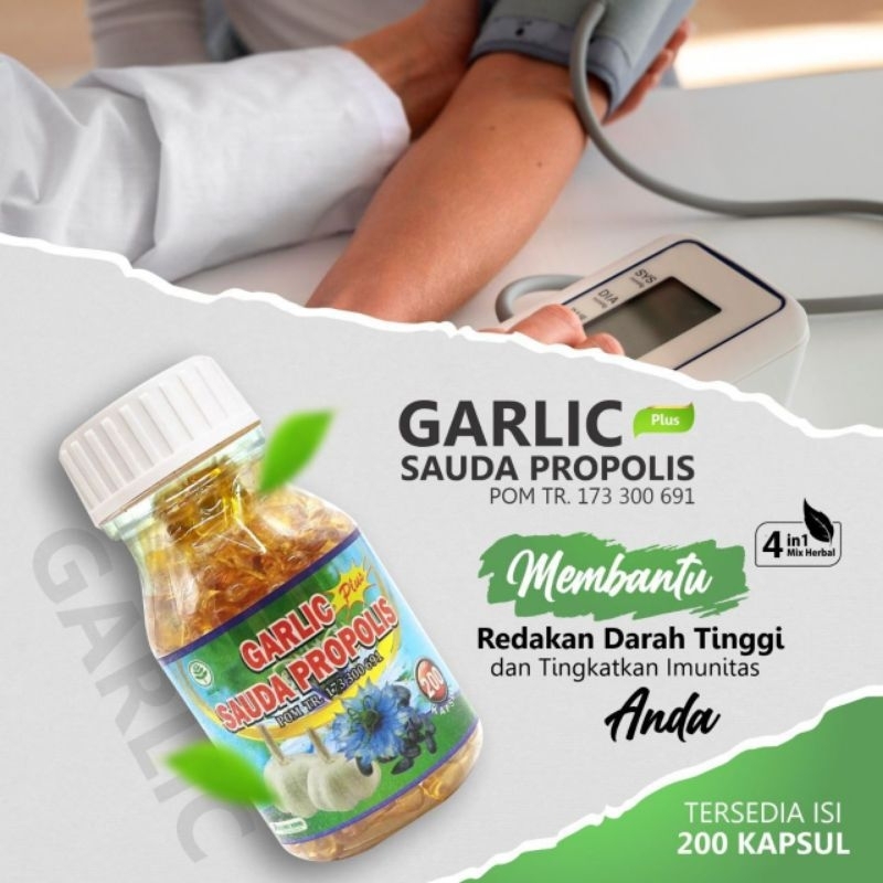 

Garlic+ Sauda Propolis Membantu Redakan Darah Tinggi Dan Tingkatkan Imunitas