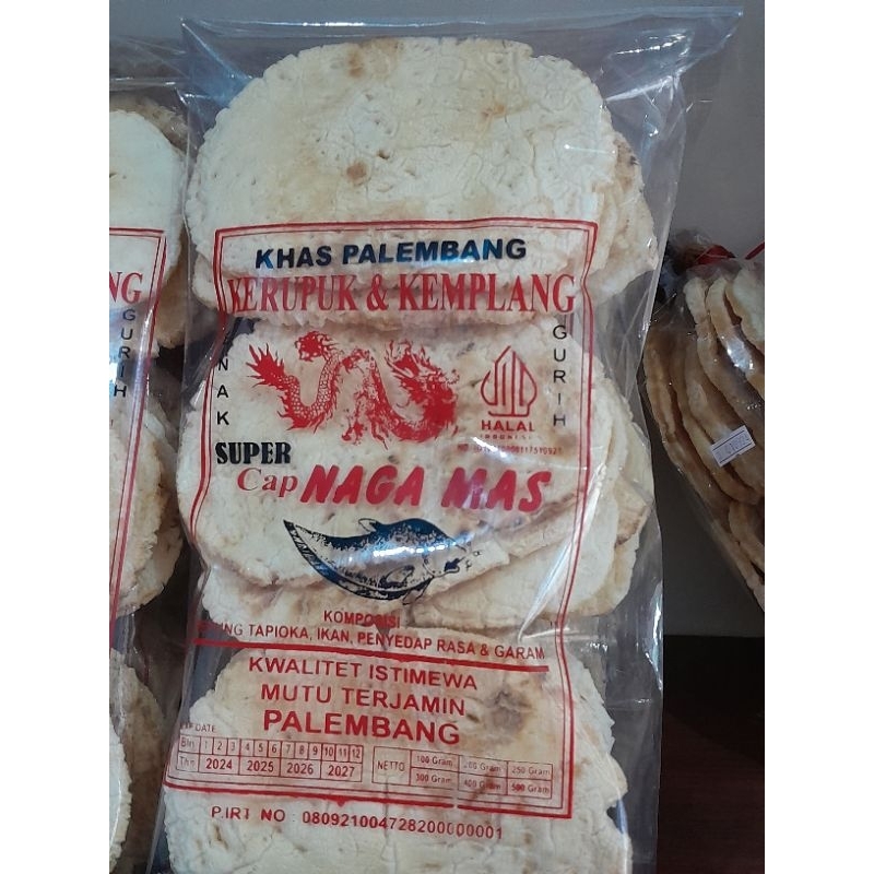 

Kemplang Bakar Panggang Ikan Tenggiri Cap Naga Mas Khas Palembang 250 Gram