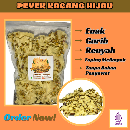 

PEYEK SPESIAL KACANG HIJAU 250 gram | REMPEYEK ENAK | PEYEK GURIH | REMPEYEK RENYAH