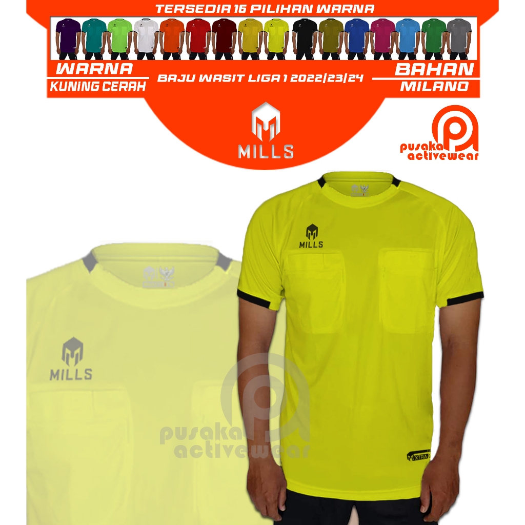 Baju Wasit Model Mills Polos