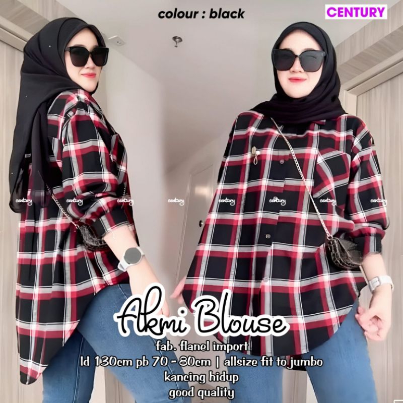 FEBRI AKMI DEPIA ELMA OFO OYO BLOUSE ORI BY CENTURY • QOILA CINDI FARSHA SHIRT KEMEJA FLANEL BY ATHA