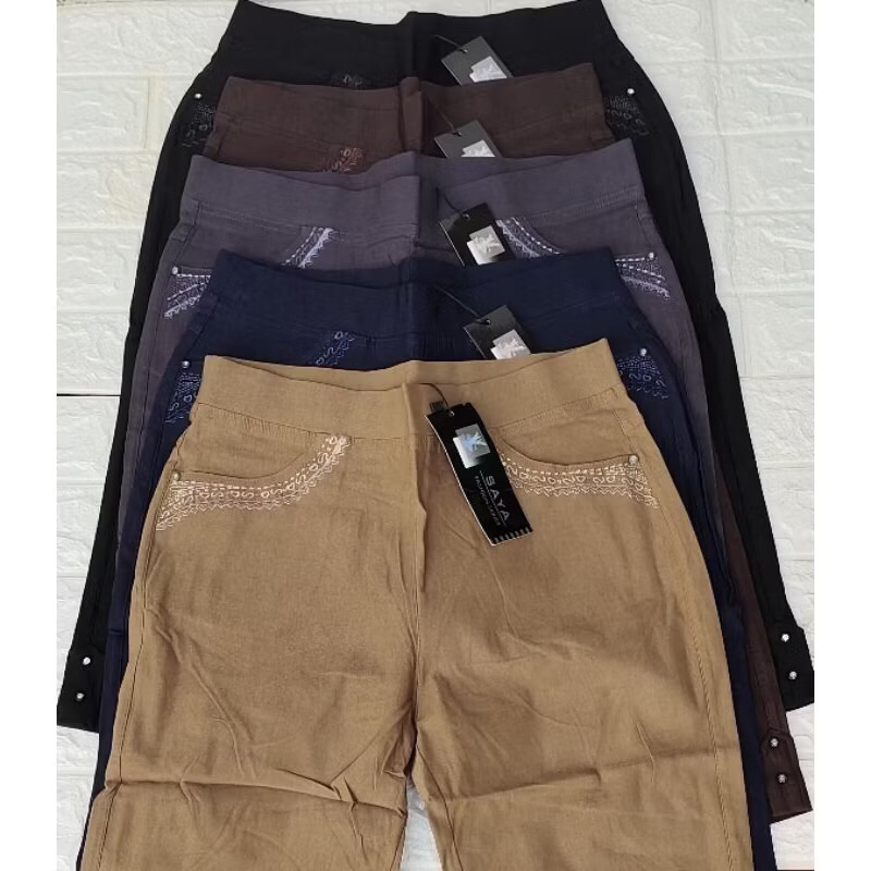 Celana katun setrec import w2000 7/8 / celana merk SAYA