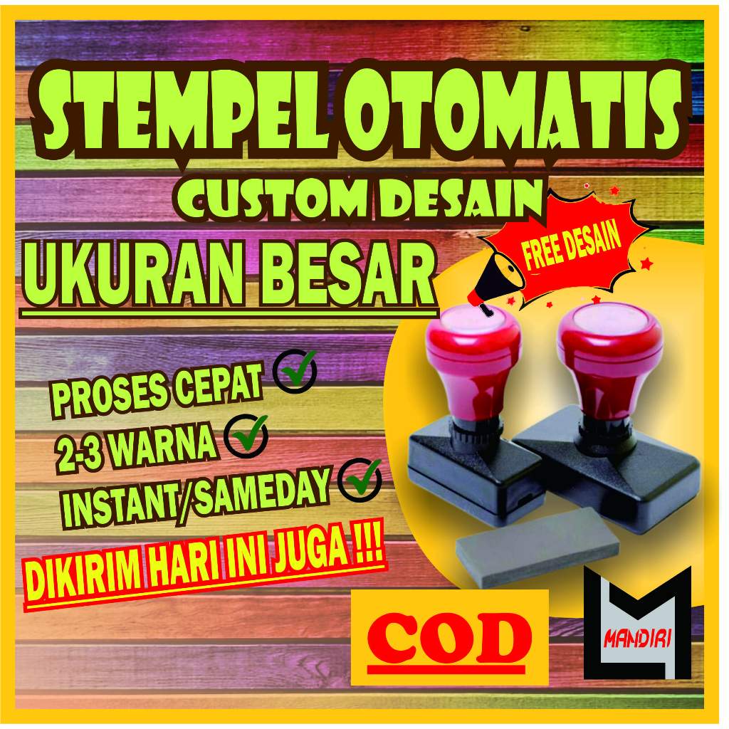 Stempel Custom, Stempel Otomatis Ukuran Besar