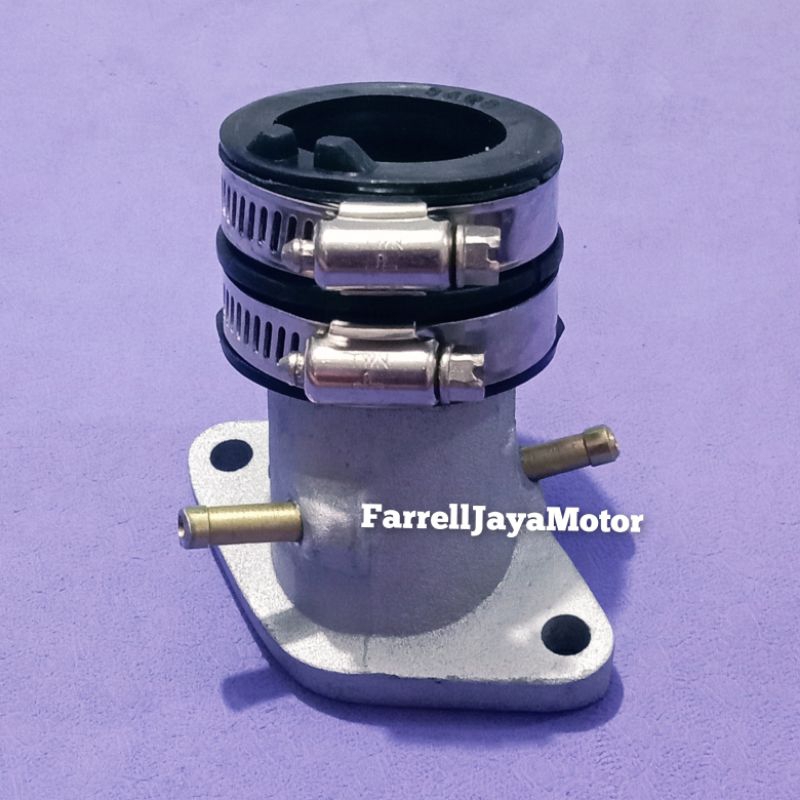 Intake Manifold Manipol Manipul Jupiter Mx Lama Memakai Karbu Pe24 Pe26 Pe28 Pe30 Plus Kleman 2pcs