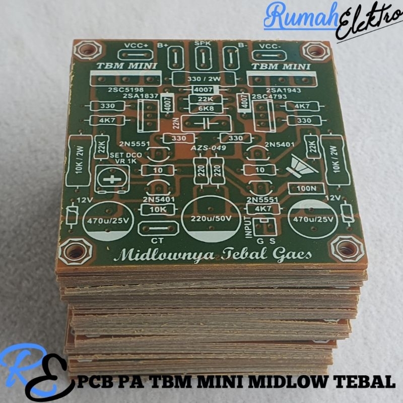 PCB POWER AMPLIFIER TBM MINI MIDLOW TEBAL