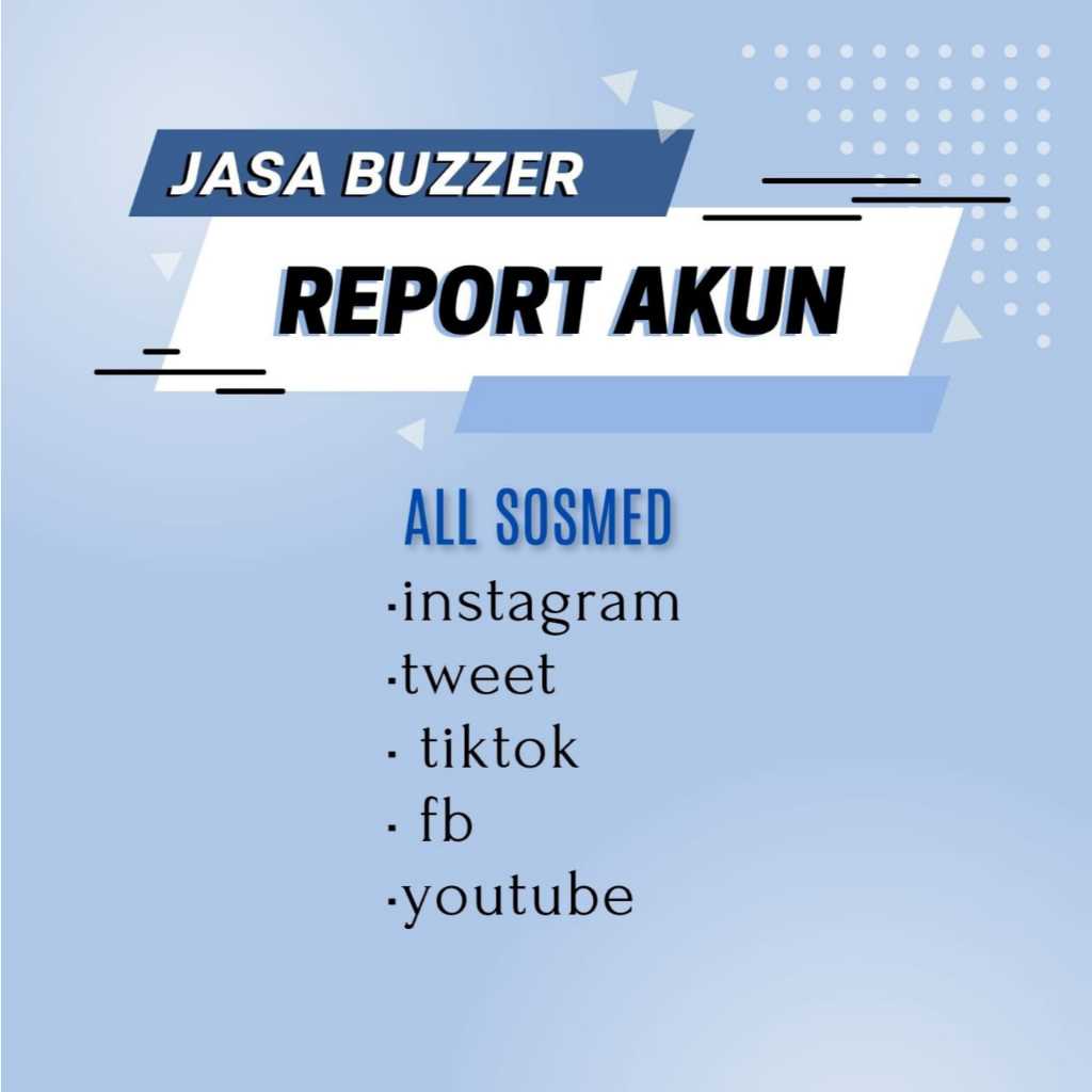 jasa report/laporkan akun/postingan ig,tweet/x,tiktok,youtube,fb