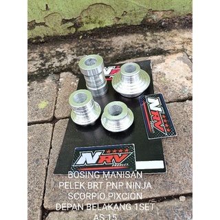 bosing velg brt1set depan +belakang pnp as 15 ninja R Rr Scorpio fixcion/BOSHING VELG BRT