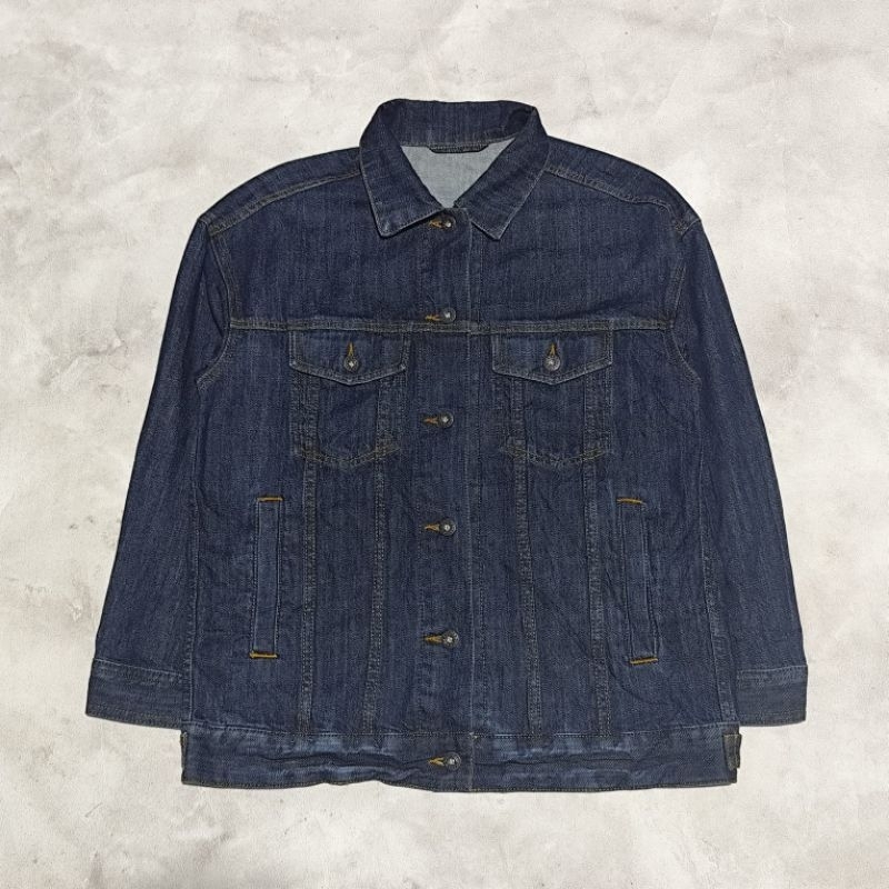 Jaket denim jeans gu