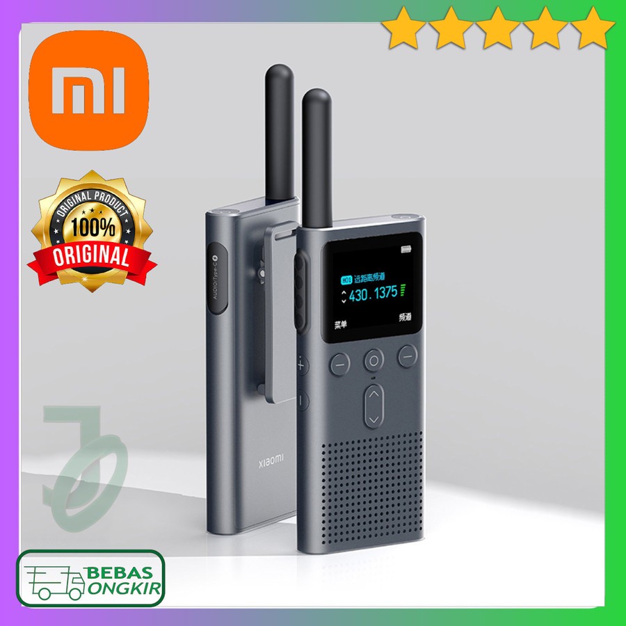 Walkie Talkie HT Xiaomi Mijia 2S Smart LCD Display Wide Range Radio FM XMDJJ04FY