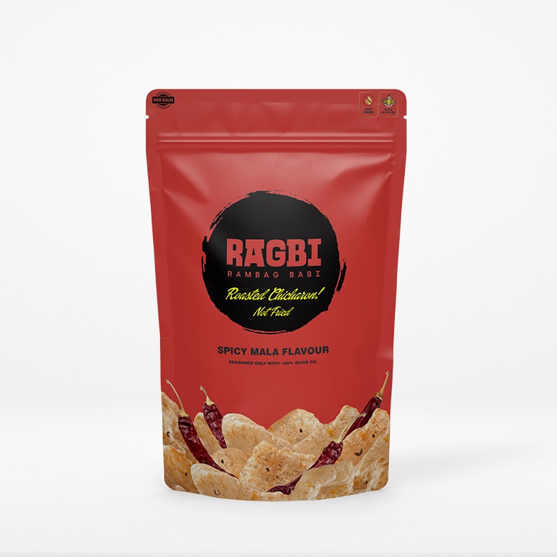 Rambak Babi / Rambak Babi Panggang / Kerupuk Kulit Babi Panggang RAGBI / Rambak Babi Ragbi Spicy Mal
