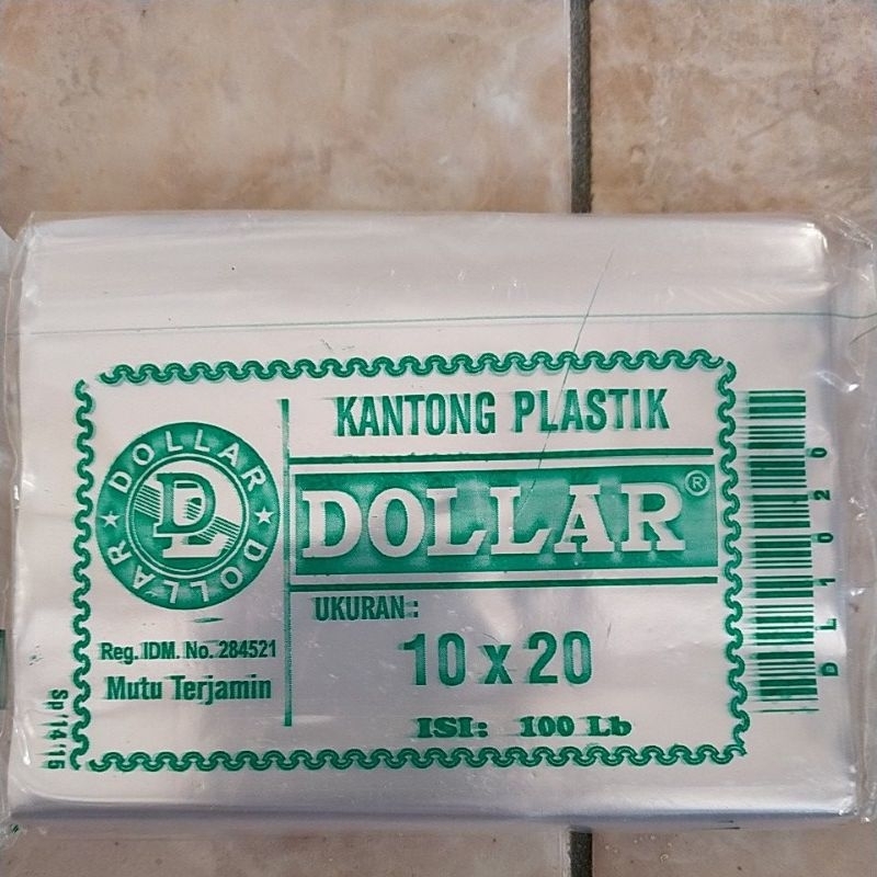 plastik dollar 10x20