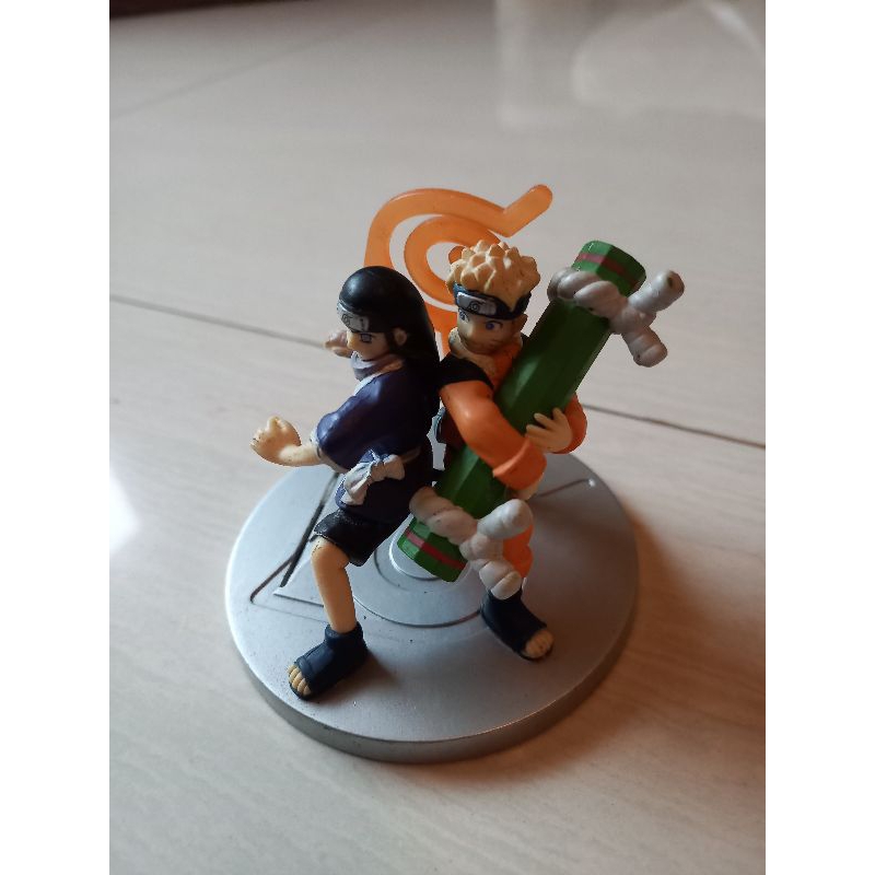 uzumaki naruto neji hyuuga konoha action figure bandai original second preloved 2005 mainan ninja to