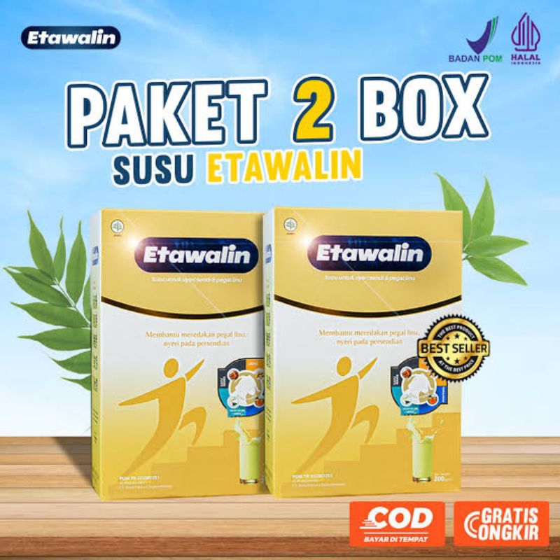 

Paket Susu Etawalin 2 Box Susu Etawa Baik Untuk Asam Urat dan Nyeri Sendi