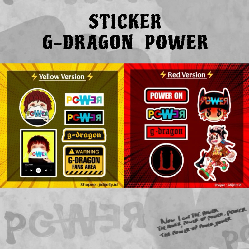 

Sticker POWER G-DRAGON (Vinyl Anti Air)