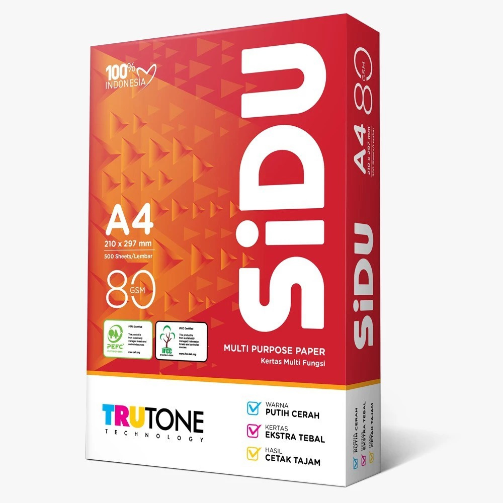 

KERTAS HVS 80 GSM A4 SIDU MERAH | M21 STATIONERY