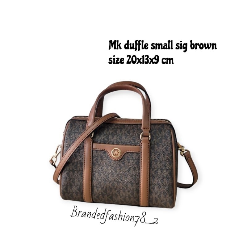 Mk travel duffle small crossbody sig brown original bag