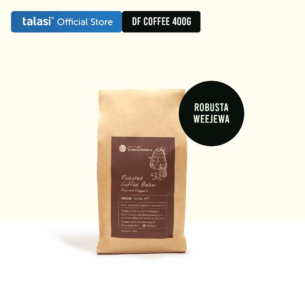 

Roasted Coffee Bean Robusta Origin Weejewa, Sumba 400gr