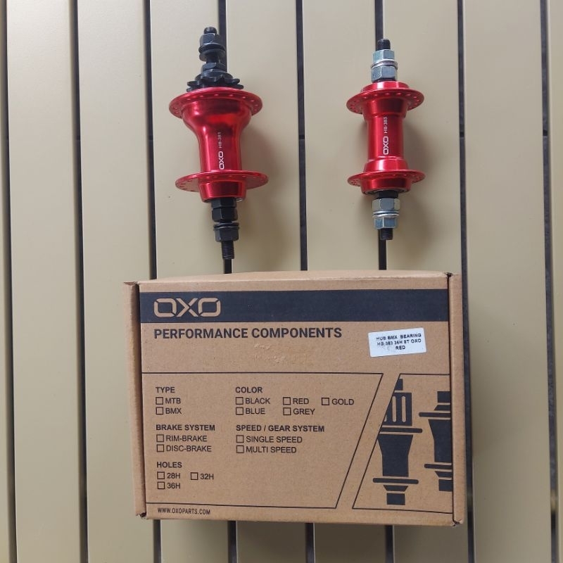 Hub Freehub Sepeda BMX OXO Bearing Jangkrik 36 Hole Alloy HB383